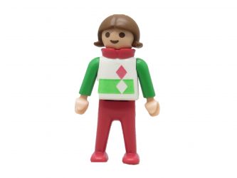 Kind Mädchen Skifahren