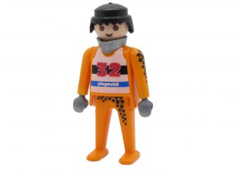 Mann Schlittenfahrer