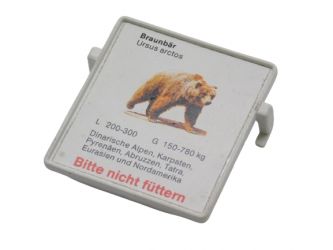 Schild Zoo 45x45 mm
