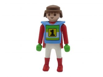 Mann Motorradfahrer Crossfahrer