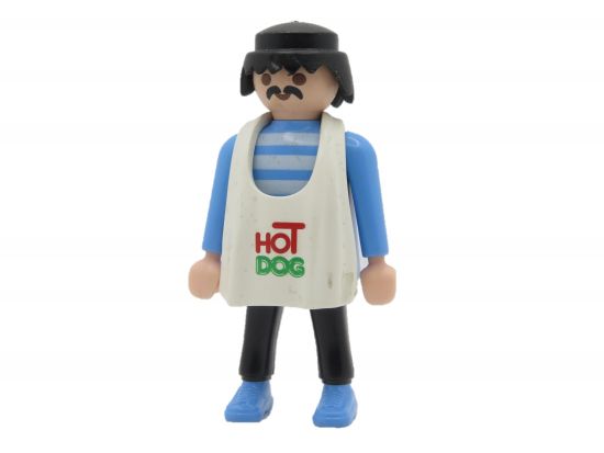 Mann Hot Dog Verkäufer Mann Hot Dog Verkäufer