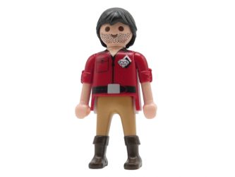 Mann Dschungel Tempel