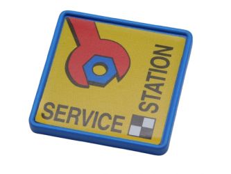 Werbeschild quadratisch