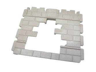 Wand Burg mit Durchbruch