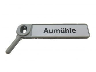 Hinweisschild Aumühle