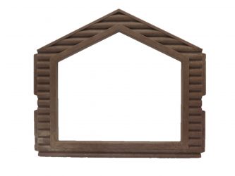 Wand Hütte Hinterseite 