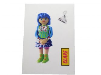 Aufkleber Clare - Comic World