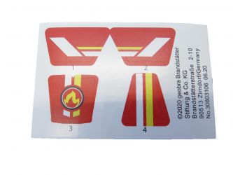 Aufkleber Feuerwehrkart