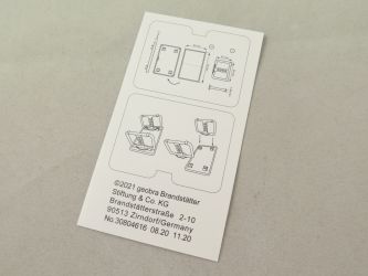 Aufkleber Bauzeichnung