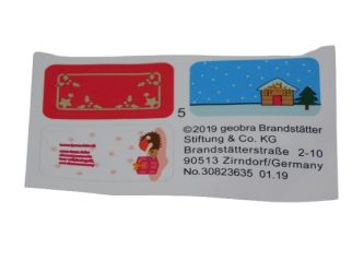 Aufkleber Sticker Adventskalender