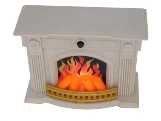 Kamin beleuchtet Kamin beleuchtet