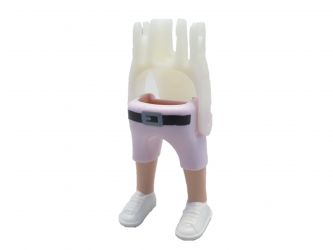 Beine Mann Frau mit Bauch